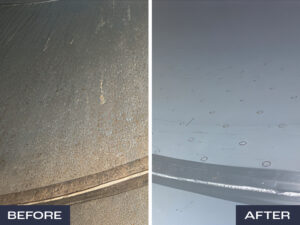 Before-After View of a Food Processing Tank with Nanobubble Generator